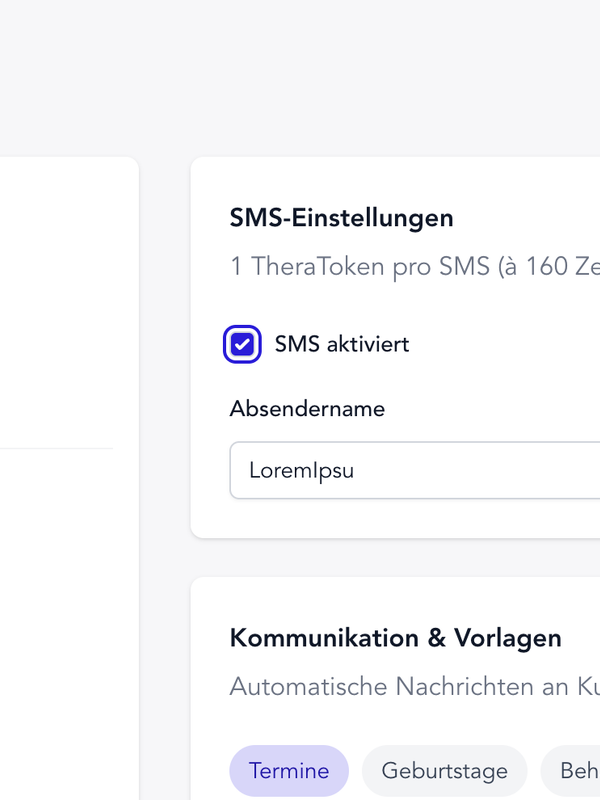 SMS reminders SMS reminders