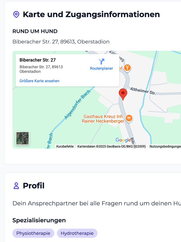 Own therapist website on theratap.de Own therapist website on theratap.de